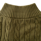 Ralph Lauren Cable-Knit Half-Zip Sweater - Olive - view 6