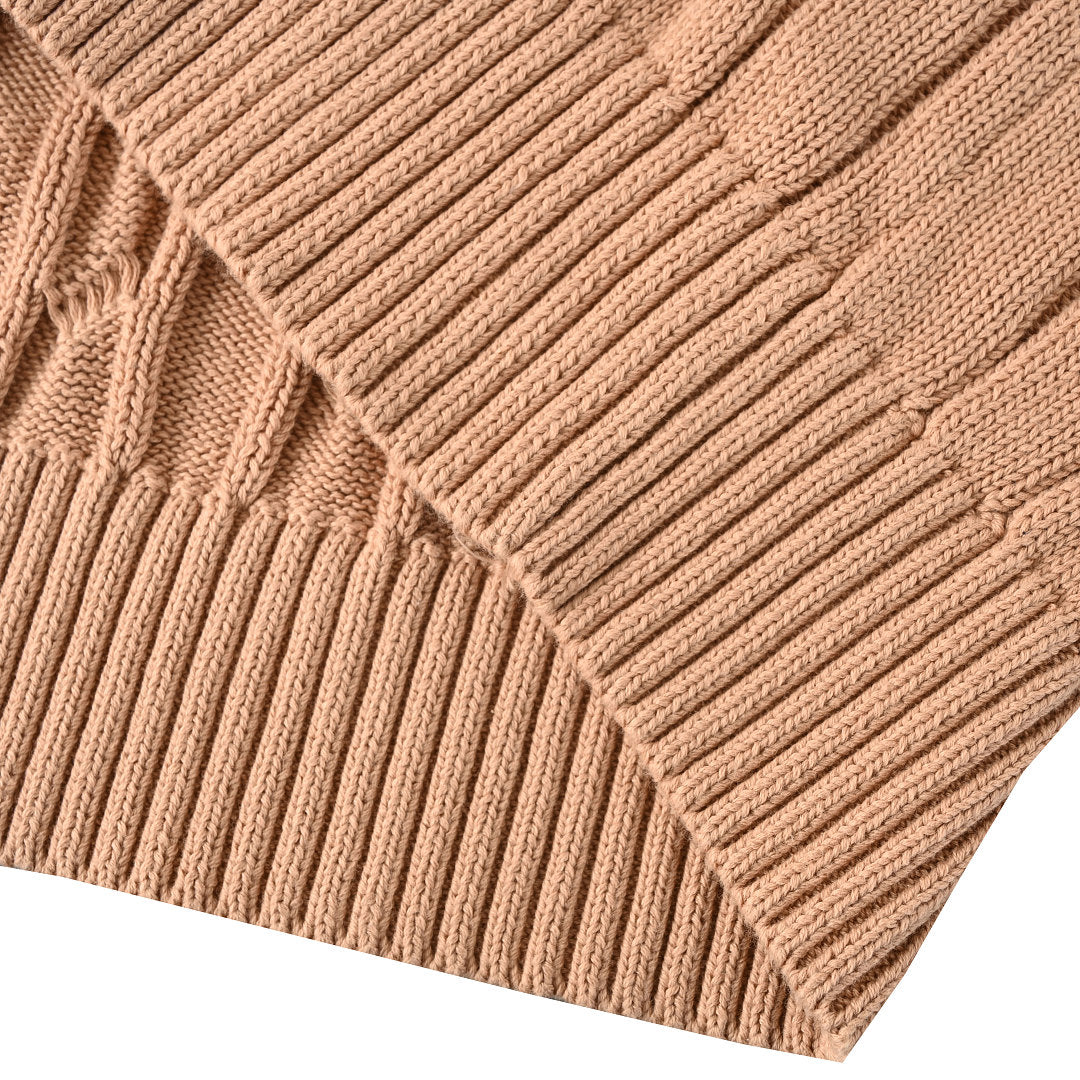 Ralph Lauren Cable-Knit Half-Zip Sweater - Camel - view 5