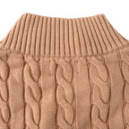 Ralph Lauren Cable-Knit Half-Zip Sweater - Camel - view 6