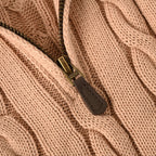 Ralph Lauren Cable-Knit Half-Zip Sweater - Camel - view 8