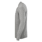 Ralph Lauren Cable-Knit Half-Zip Sweater - Gray - view 2