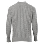 Ralph Lauren Cable-Knit Half-Zip Sweater - Gray - view 3