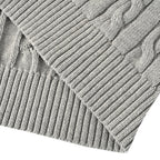 Ralph Lauren Cable-Knit Half-Zip Sweater - Gray - view 5