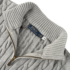 Ralph Lauren Cable-Knit Half-Zip Sweater - Gray - view 10