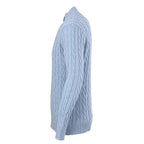 Ralph Lauren Cable-Knit Half-Zip Sweater - Light Blue - view 2