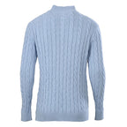 Ralph Lauren Cable-Knit Half-Zip Sweater - Light Blue - view 3