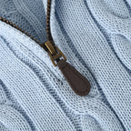 Ralph Lauren Cable-Knit Half-Zip Sweater - Light Blue - view 8