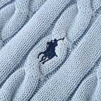 Ralph Lauren Cable-Knit Half-Zip Sweater - Light Blue - view 9