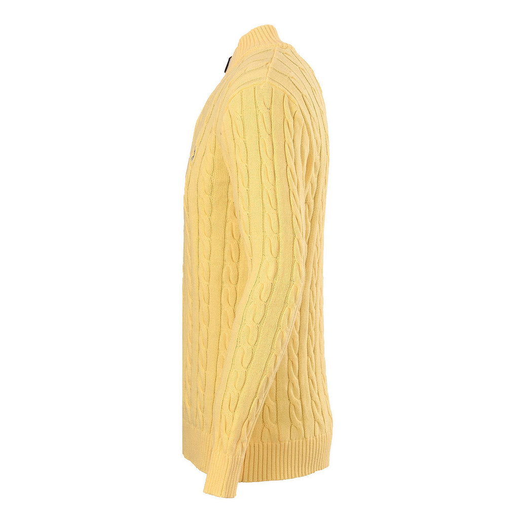 Ralph Lauren Cable-Knit Half-Zip Sweater - Yellow - view 2
