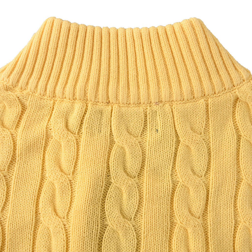 Ralph Lauren Cable-Knit Half-Zip Sweater - Yellow - view 6