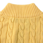 Ralph Lauren Cable-Knit Half-Zip Sweater - Yellow - view 6