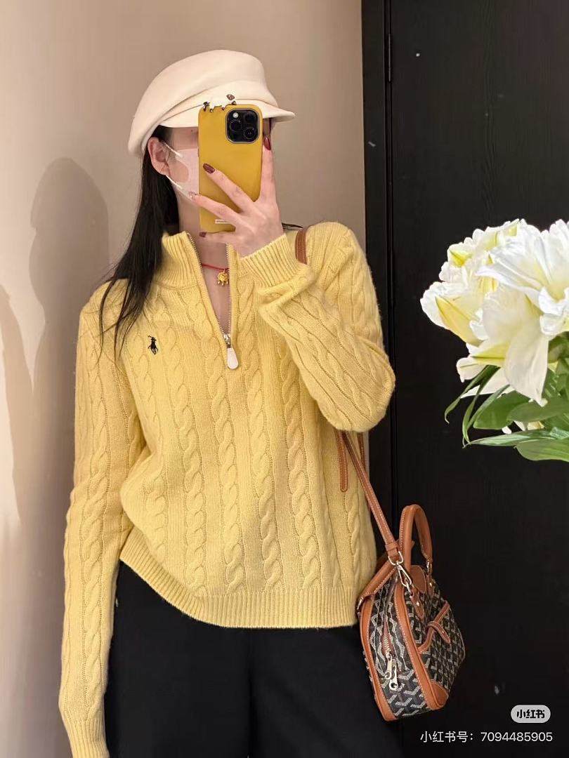 Ralph Lauren Cable-Knit Half-Zip Sweater - Yellow - view 17