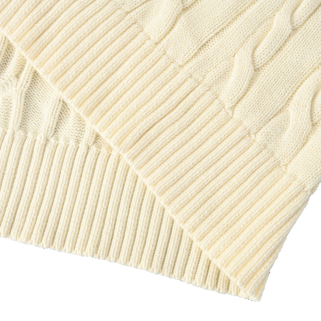 Ralph Lauren Cable-Knit Half-Zip Sweater - Cream - view 5