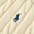 Ralph Lauren Cable-Knit Half-Zip Sweater - Cream - view 9