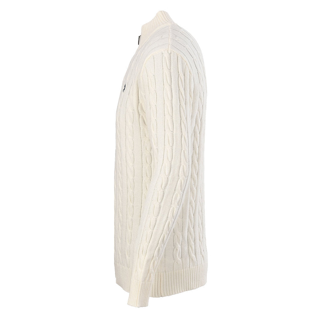 Ralph Lauren Cable-Knit Half-Zip Sweater - Ivory - view 2