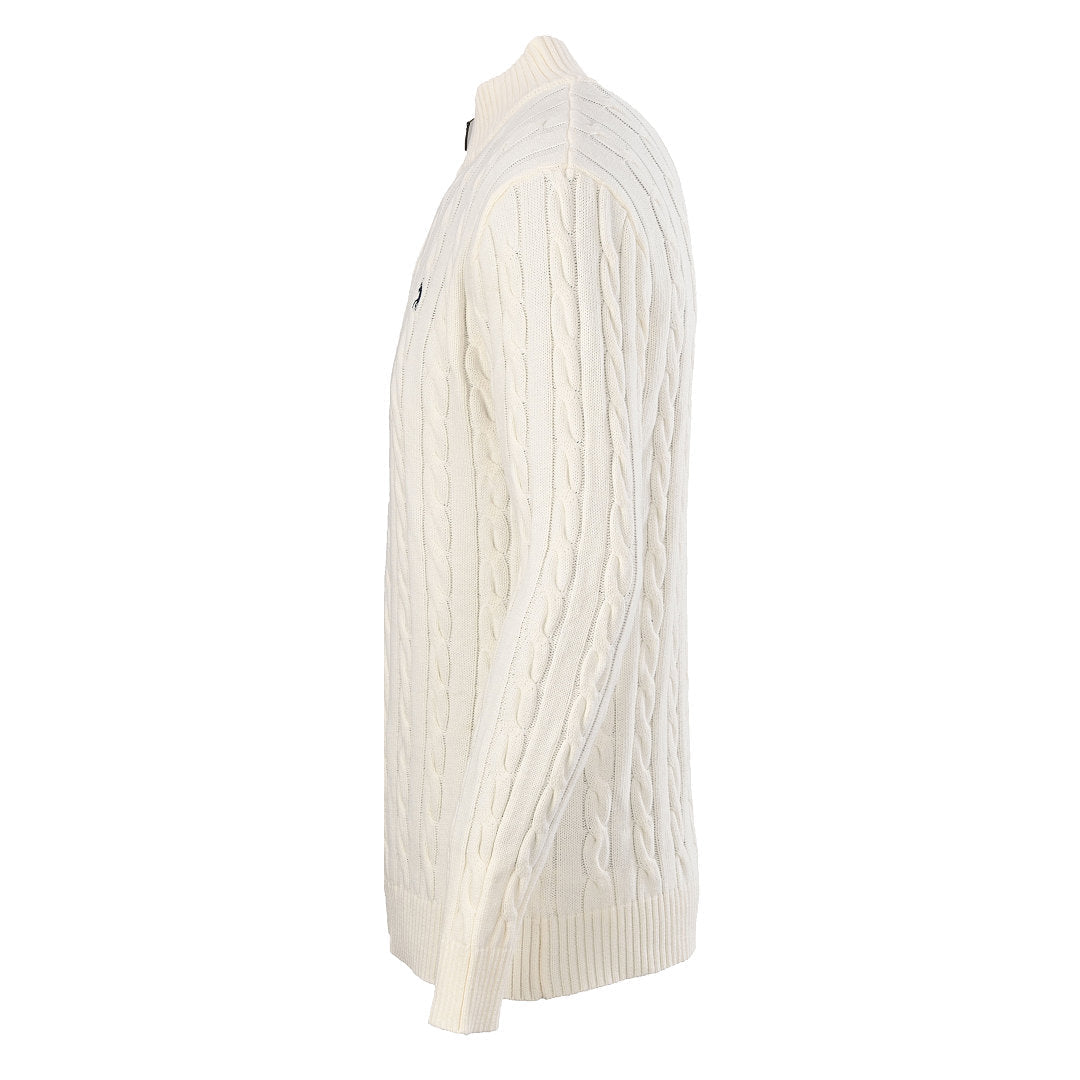 Ralph Lauren Cable-Knit Half-Zip Sweater - Ivory - view 2