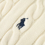 Ralph Lauren Cable-Knit Half-Zip Sweater - Ivory - view 9