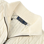 Ralph Lauren Cable-Knit Half-Zip Sweater - Ivory - view 10