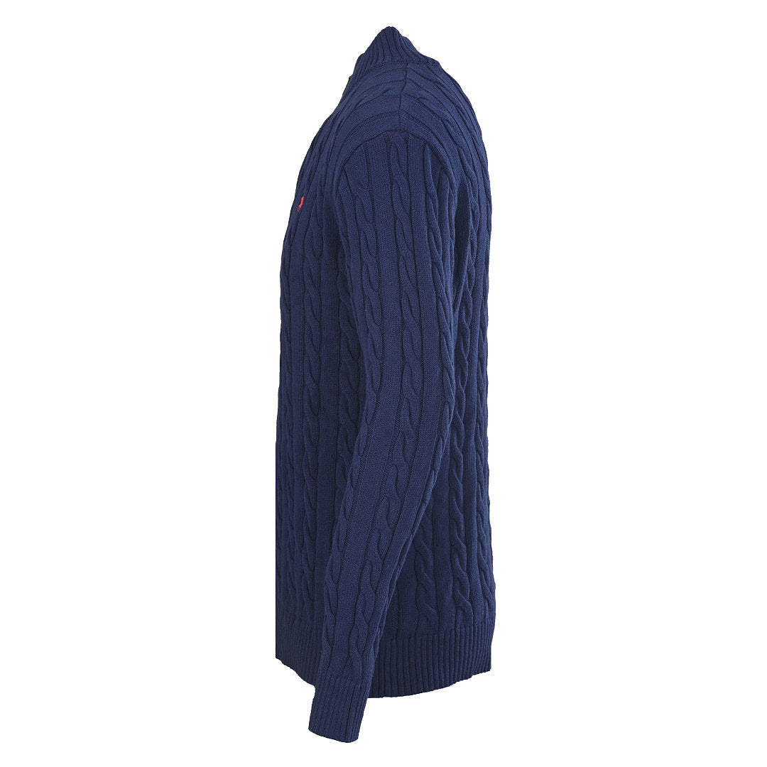 Ralph Lauren Cable-Knit Half-Zip Sweater - Navy - view 2
