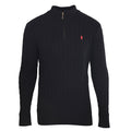 Ralph Lauren Cable-Knit Half-Zip Sweater - Black - view 1