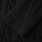 Ralph Lauren Cable-Knit Half-Zip Sweater - Black - view 7