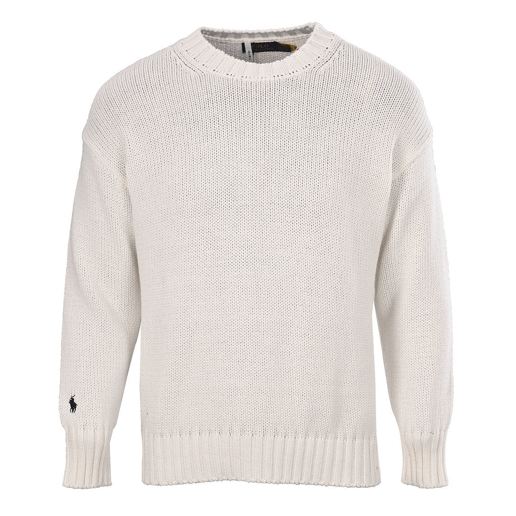 Ralph Lauren Sleeve-Logo Crewneck Sweater - Ivory - view 1