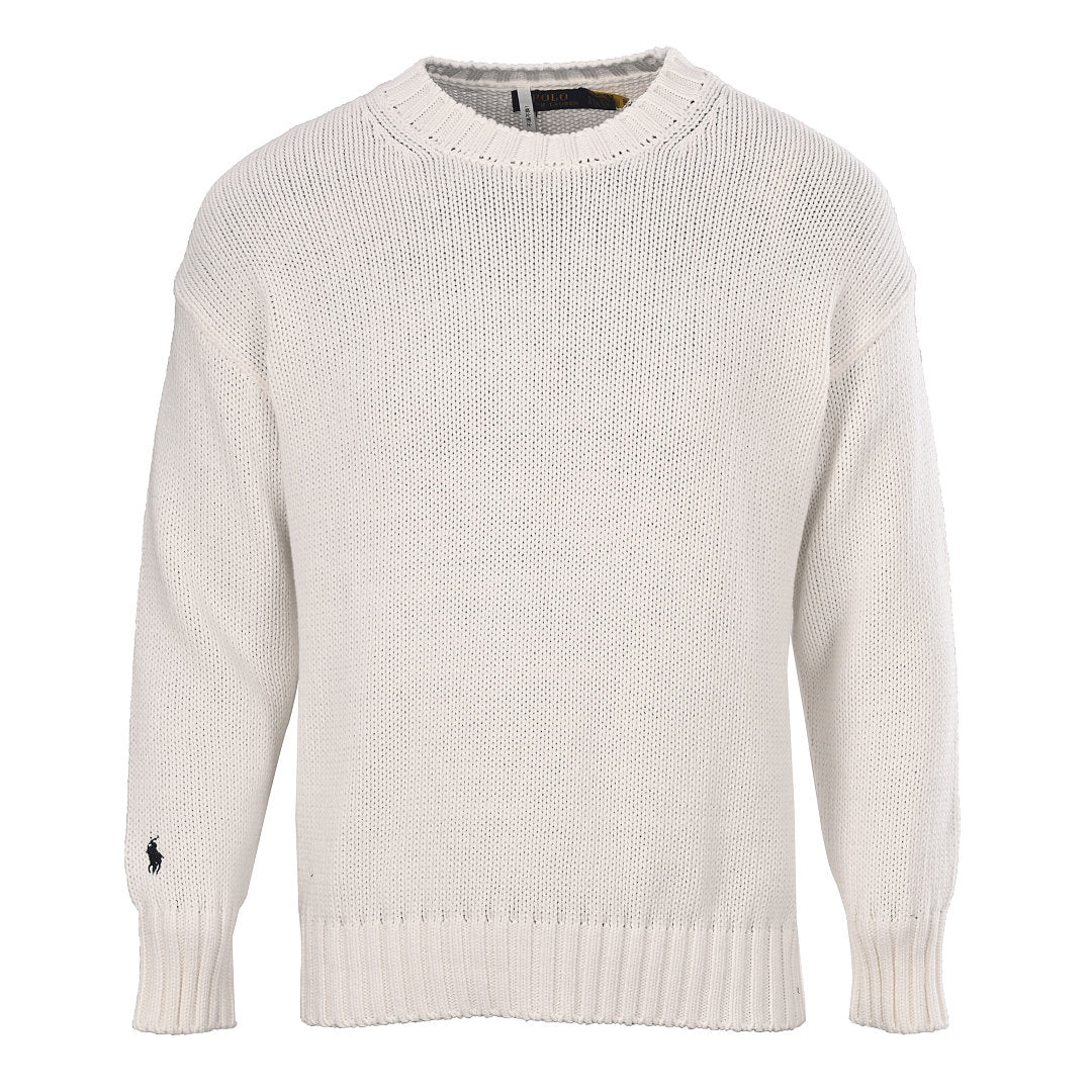 Ralph Lauren Sleeve-Logo Crewneck Sweater - Ivory - view 1
