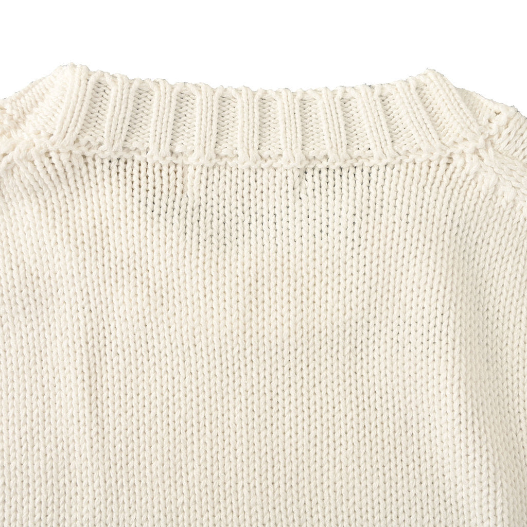Ralph Lauren Sleeve-Logo Crewneck Sweater - Ivory - view 6