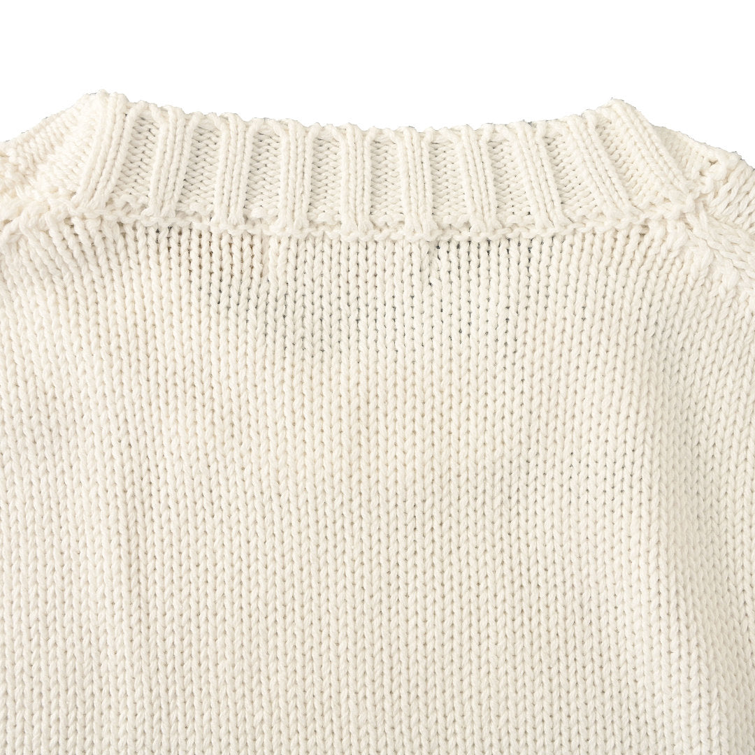 Ralph Lauren Sleeve-Logo Crewneck Sweater - Ivory - view 6