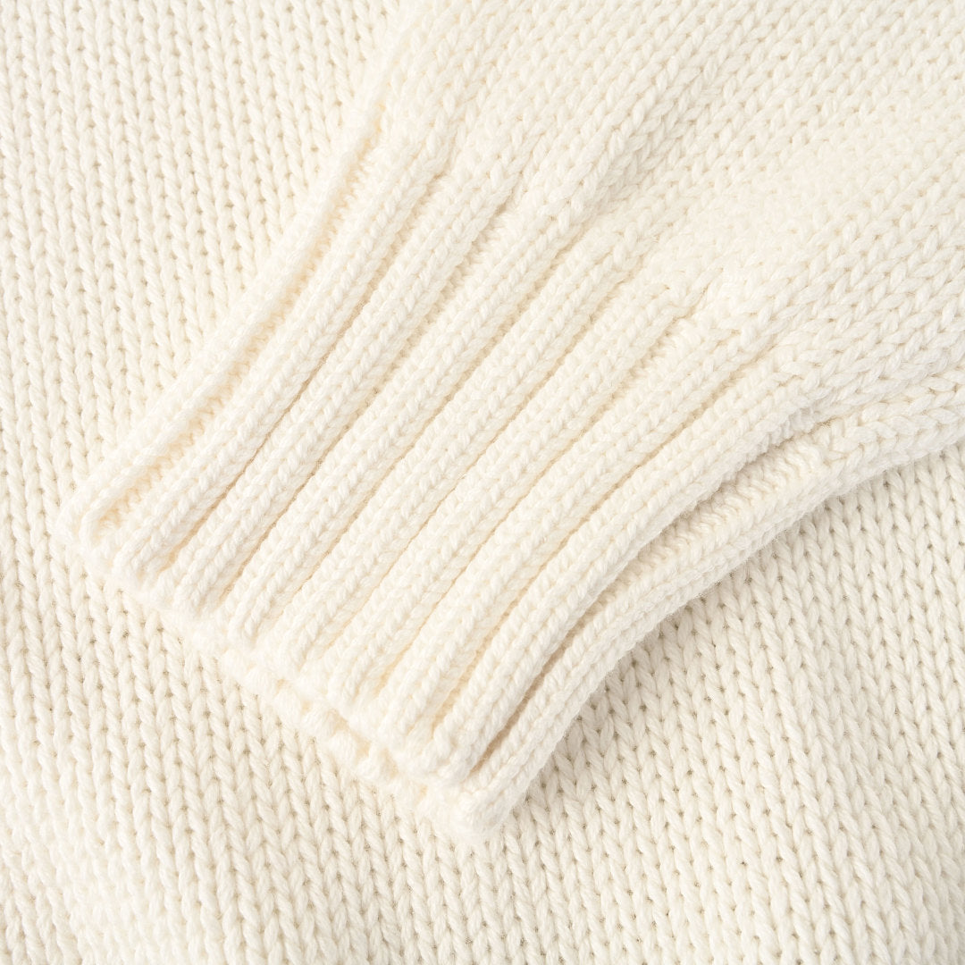 Ralph Lauren Sleeve-Logo Crewneck Sweater - Ivory - view 8
