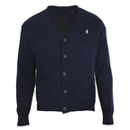Ralph Lauren Cotton Knit Cardigan - Navy - view 1