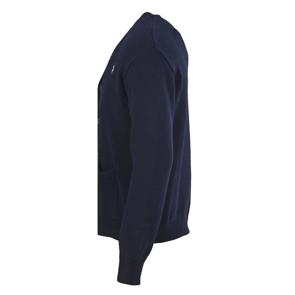 Ralph Lauren Cotton Knit Cardigan - Navy - view 2