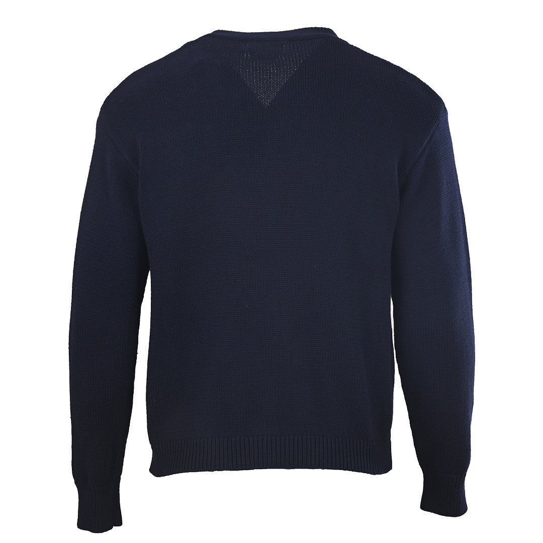 Ralph Lauren Cotton Knit Cardigan - Navy - view 3