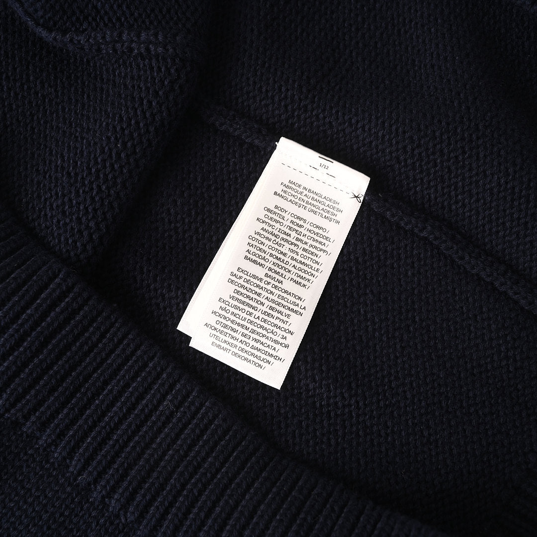 Ralph Lauren Cotton Knit Cardigan - Navy - view 4