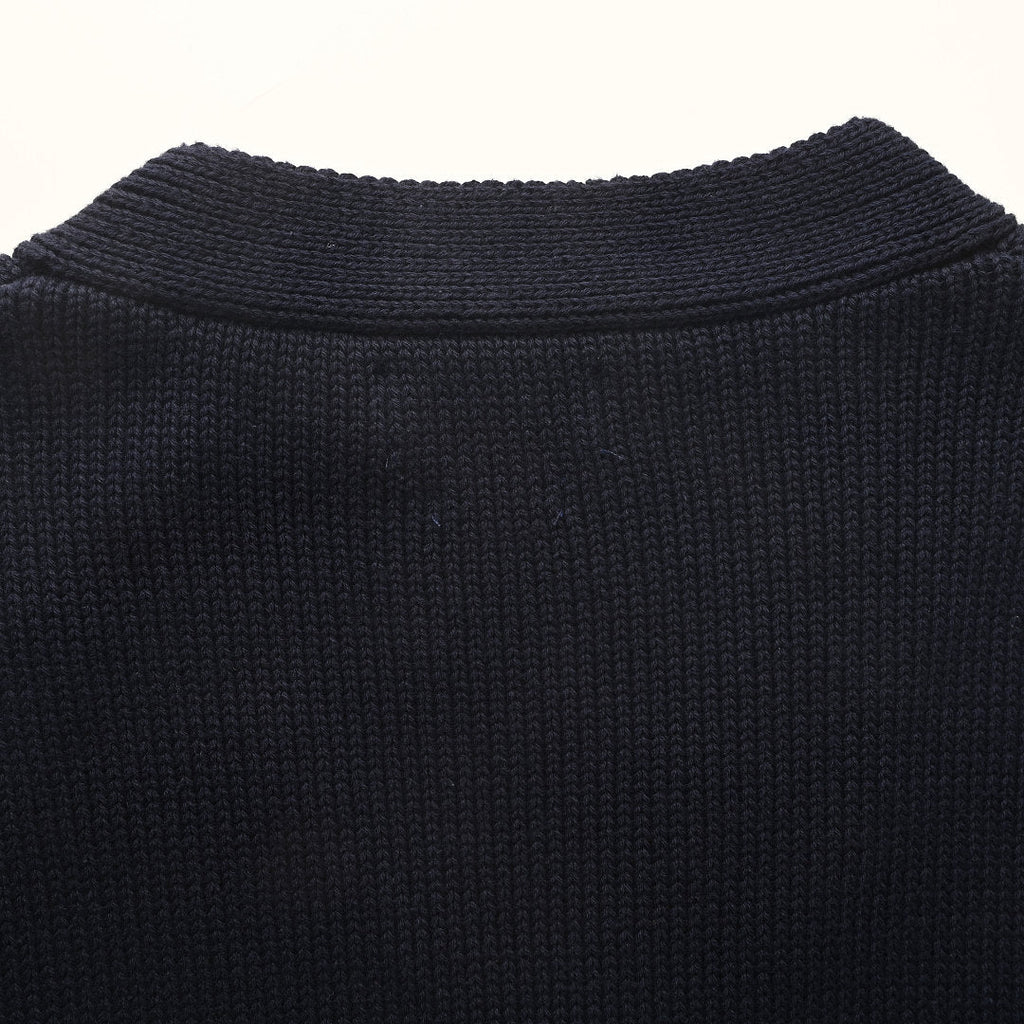 Ralph Lauren Cotton Knit Cardigan - Navy - view 6