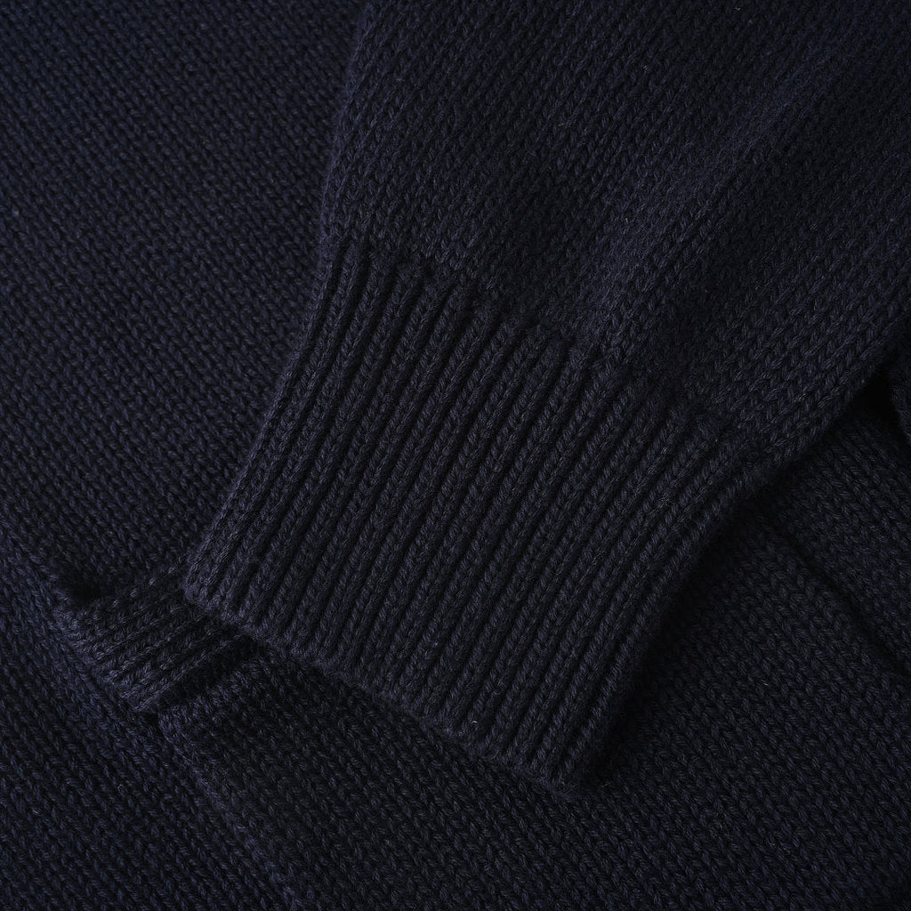 Ralph Lauren Cotton Knit Cardigan - Navy - view 7