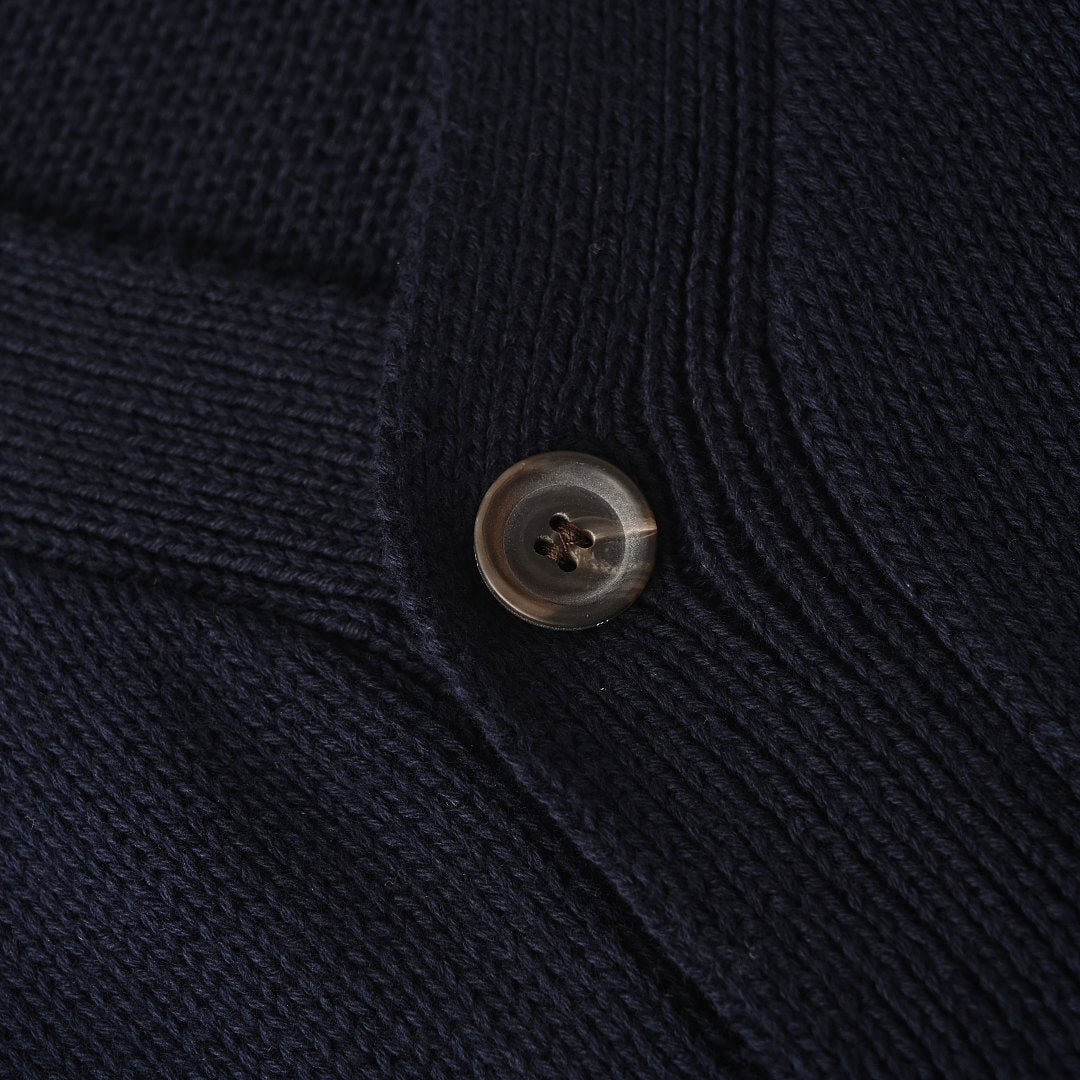 Ralph Lauren Cotton Knit Cardigan - Navy - view 8
