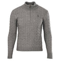 Ralph Lauren Cable-Knit Mock-Neck Sweater - Gray - view 1