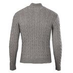 Ralph Lauren Cable-Knit Mock-Neck Sweater - Gray - view 3