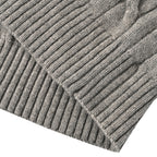 Ralph Lauren Cable-Knit Mock-Neck Sweater - Gray - view 5