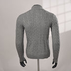 Ralph Lauren Cable-Knit Mock-Neck Sweater - Gray - view 13