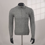 Ralph Lauren Cable-Knit Mock-Neck Sweater - Gray - view 15