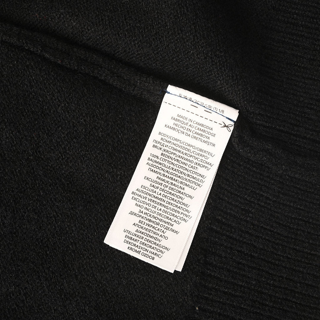 Ralph Lauren V-Neck Wool-Blend Knit Cardigan - Black - view 4