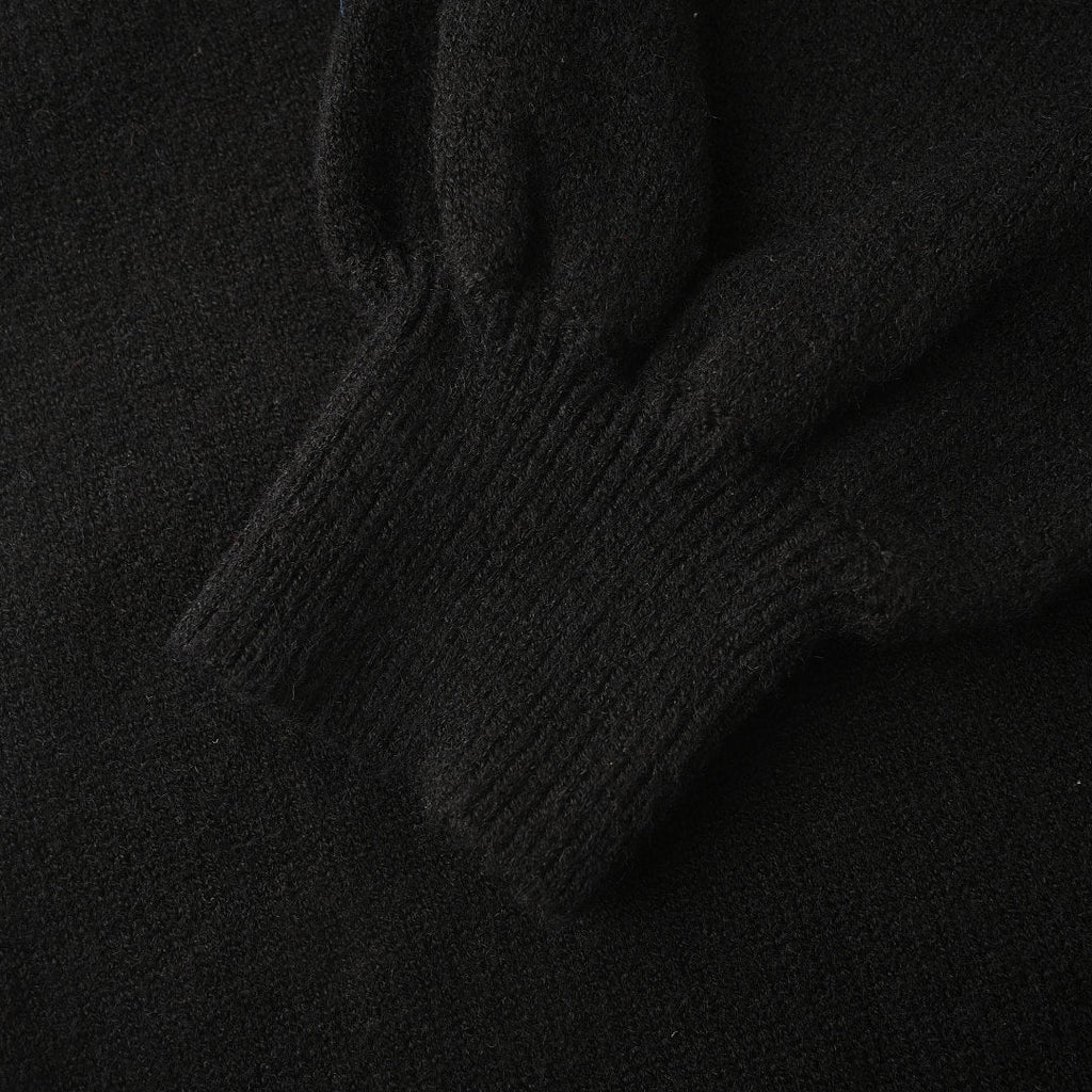 Ralph Lauren V-Neck Wool-Blend Knit Cardigan - Black - view 7