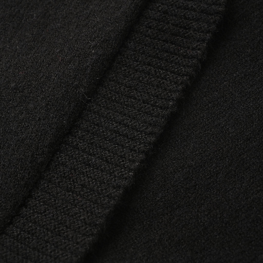 Ralph Lauren V-Neck Wool-Blend Knit Cardigan - Black - view 8