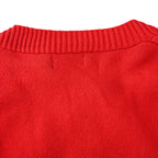 Ralph Lauren V-Neck Wool-Blend Knit Cardigan - Red - view 6