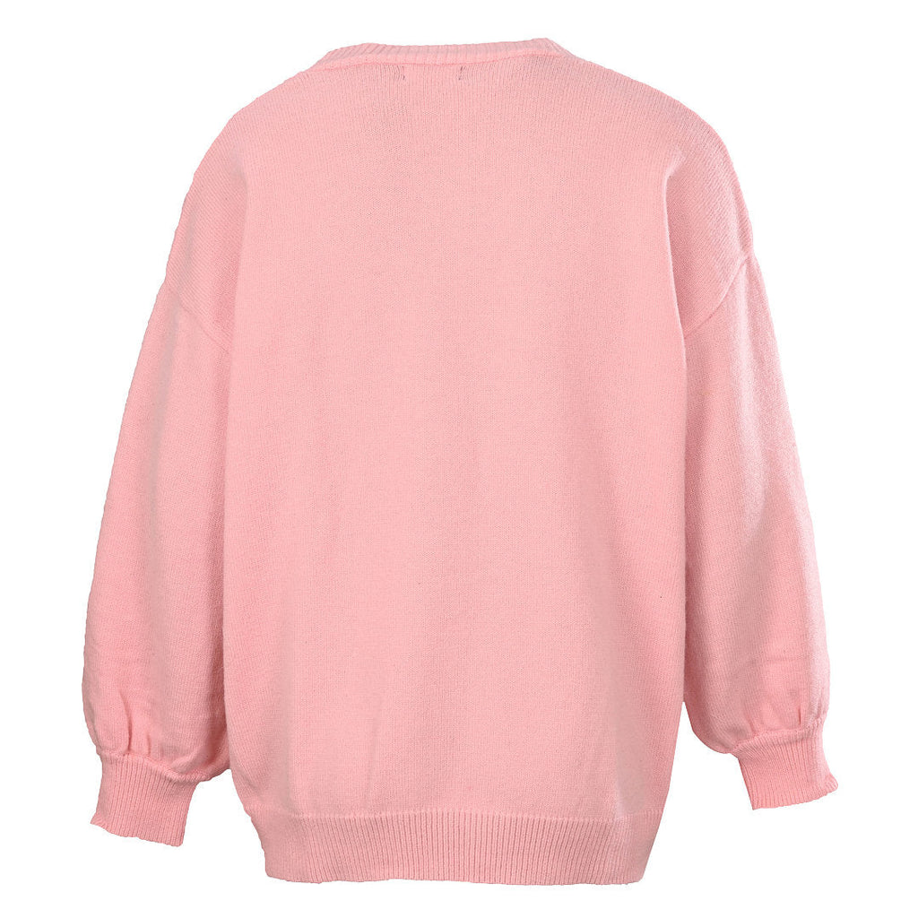 Ralph Lauren V-Neck Wool-Blend Knit Cardigan - Pink - view 3