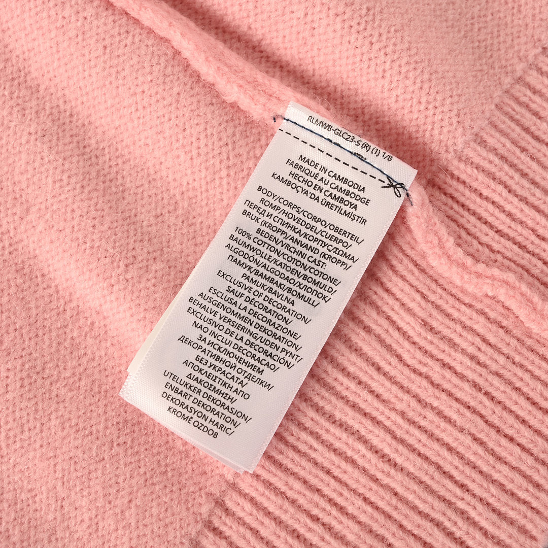 Ralph Lauren V-Neck Wool-Blend Knit Cardigan - Pink - view 4