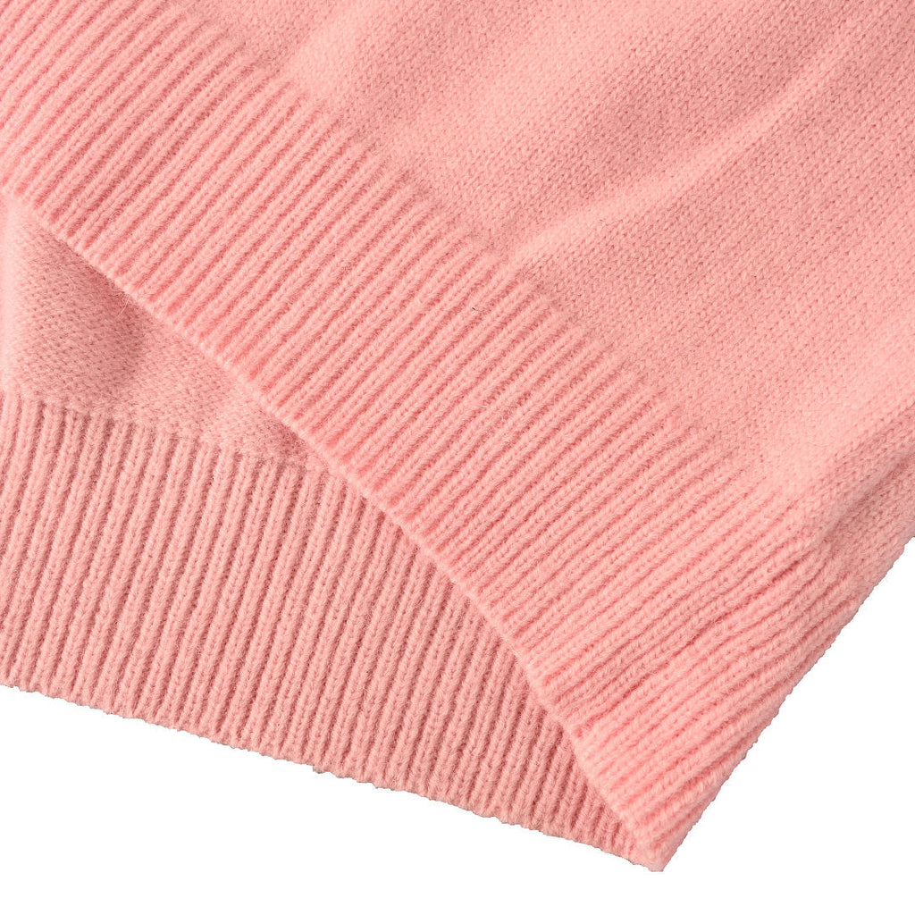 Ralph Lauren V-Neck Wool-Blend Knit Cardigan - Pink - view 5