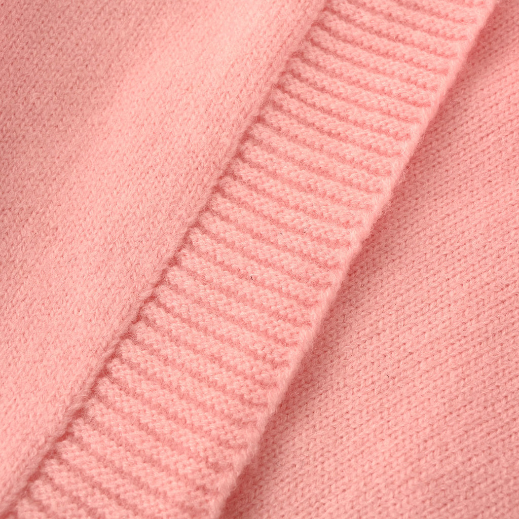 Ralph Lauren V-Neck Wool-Blend Knit Cardigan - Pink - view 8